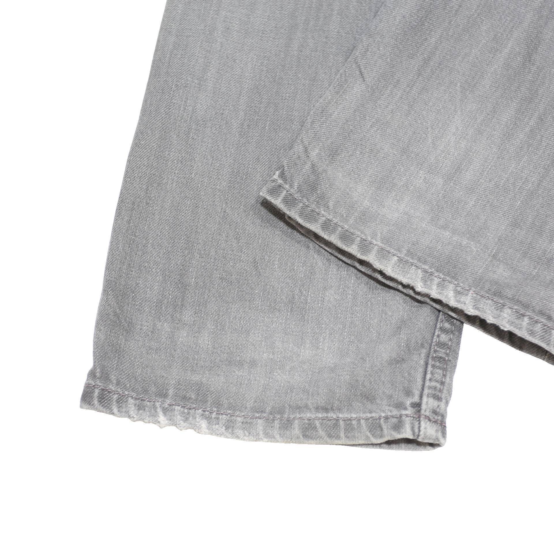 CARHARTT Mens Jeans Grey Regular Straight Denim Light W32 L32 Button Closure