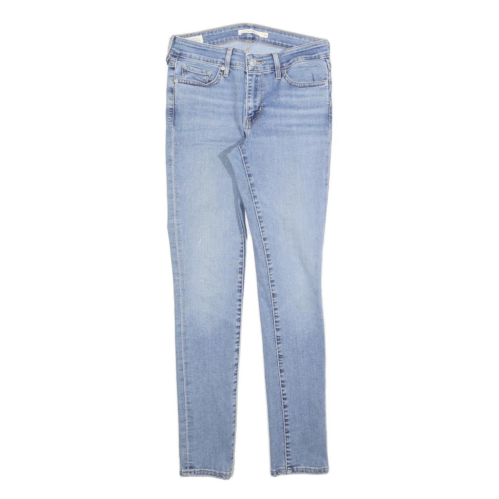 LEVI'S 711 Womens Jeans Blue Slim Skinny Denim Medium W26 L30 Stretch Zip
