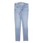 LEVI'S 711 Womens Jeans Blue Slim Skinny Denim Medium W26 L30 Stretch Zip