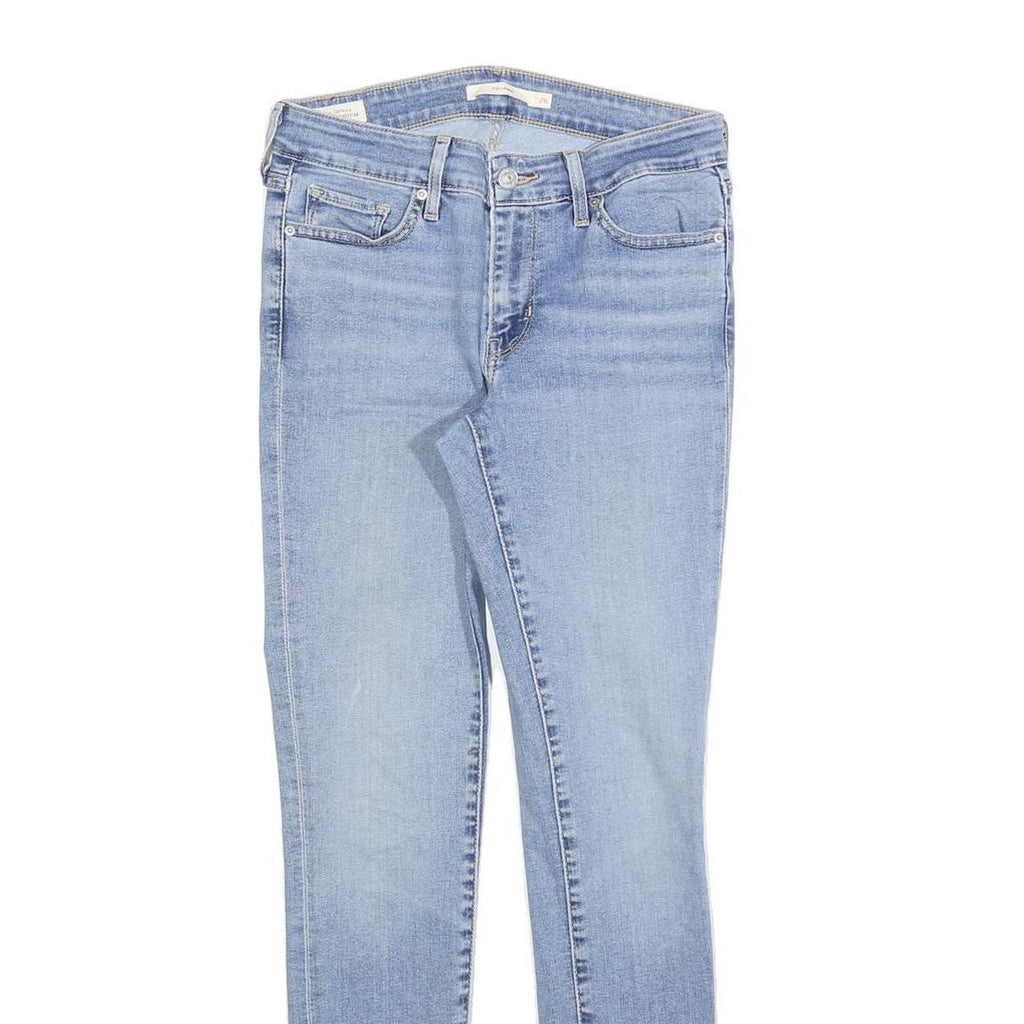 LEVI'S 711 Womens Jeans Blue Slim Skinny Denim Medium W26 L30 Stretch Zip