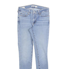 LEVI'S 711 Womens Jeans Blue Slim Skinny Denim Medium W26 L30 Stretch Zip