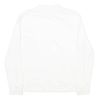 LEE Womens Sweatshirt White High Neck S