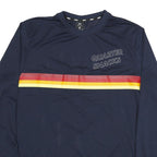 NIKE Mens Navy Blue Quarter Snacks Long Sleeve Crew Neck Polyester Blend XL