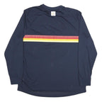 NIKE Mens Navy Blue Quarter Snacks Long Sleeve Crew Neck Polyester Blend XL