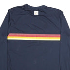 NIKE Mens Navy Blue Quarter Snacks Long Sleeve Crew Neck Polyester Blend XL
