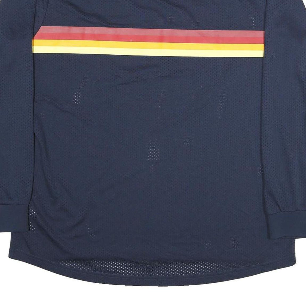 NIKE Mens Navy Blue Quarter Snacks Long Sleeve Crew Neck Polyester Blend XL