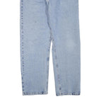 WRANGLER Womens Light Blue Regular Straight Denim Jeans W34 L30 Zip Cotton Blend