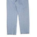 WRANGLER Womens Light Blue Regular Straight Denim Jeans W34 L30 Zip Cotton Blend