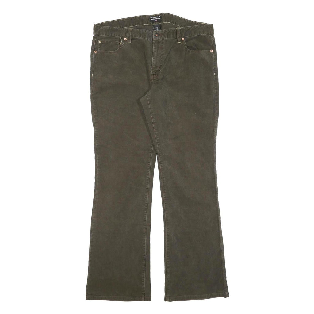 RALPH LAUREN POLO JEANS COMPANY Womens Cotton Blend Brown Regular Fit Straight