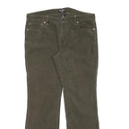 RALPH LAUREN POLO JEANS COMPANY Womens Cotton Blend Brown Regular Fit Straight