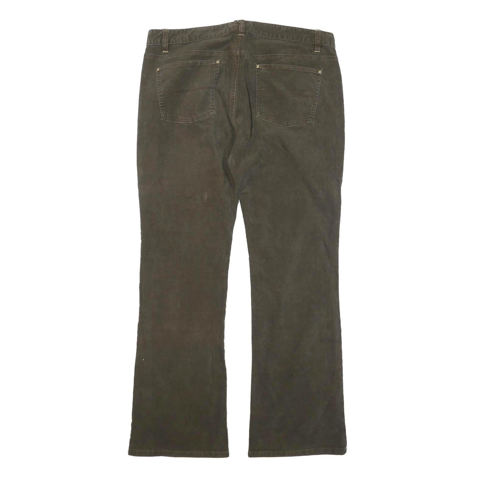 RALPH LAUREN POLO JEANS COMPANY Womens Cotton Blend Brown Regular Fit Straight