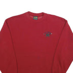 IVY CREW Mens Red Crew Neck L Sweatshirt Cotton Blend Casual Wear
