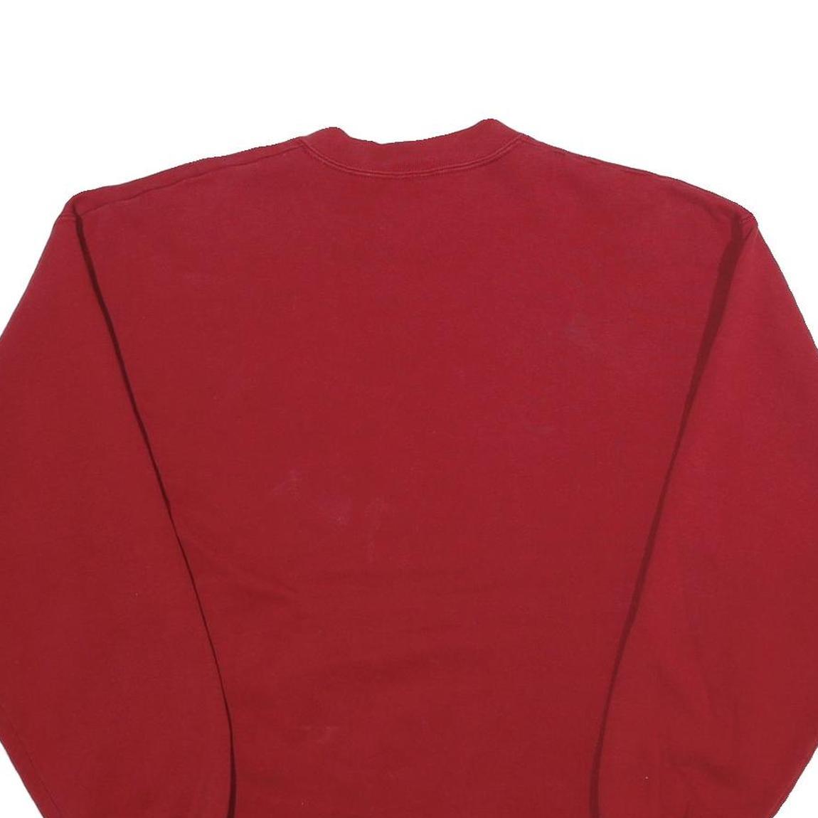 IVY CREW Mens Red Crew Neck L Sweatshirt Cotton Blend Casual Wear