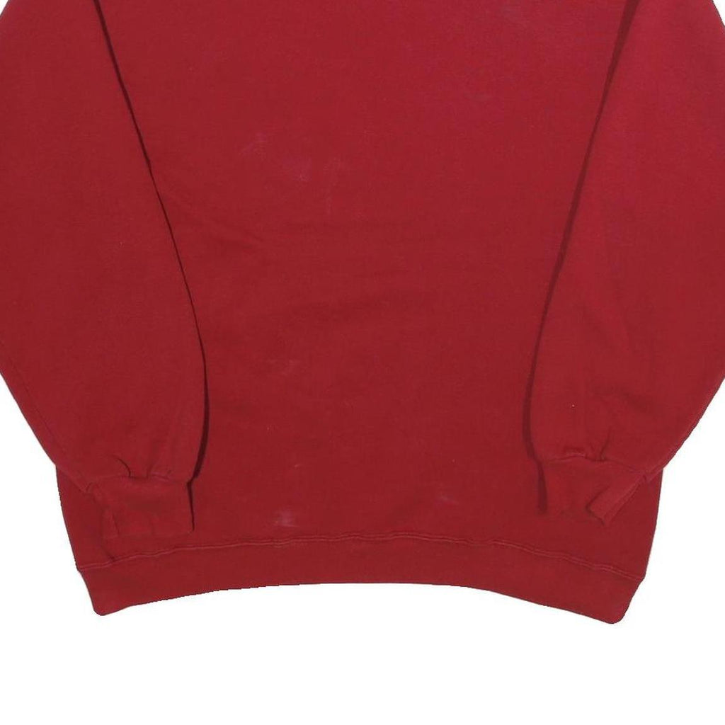 IVY CREW Mens Red Crew Neck L Sweatshirt Cotton Blend Casual Wear