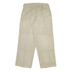 DICKIES Mens Cotton Blend Beige Regular Fit Straight Leg Trousers W32 L28