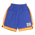 Mens Blue & Orange Sports Shorts Size M W28 Number 28 Casual Athletic Wear