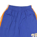 Mens Blue & Orange Sports Shorts Size M W28 Number 28 Casual Athletic Wear