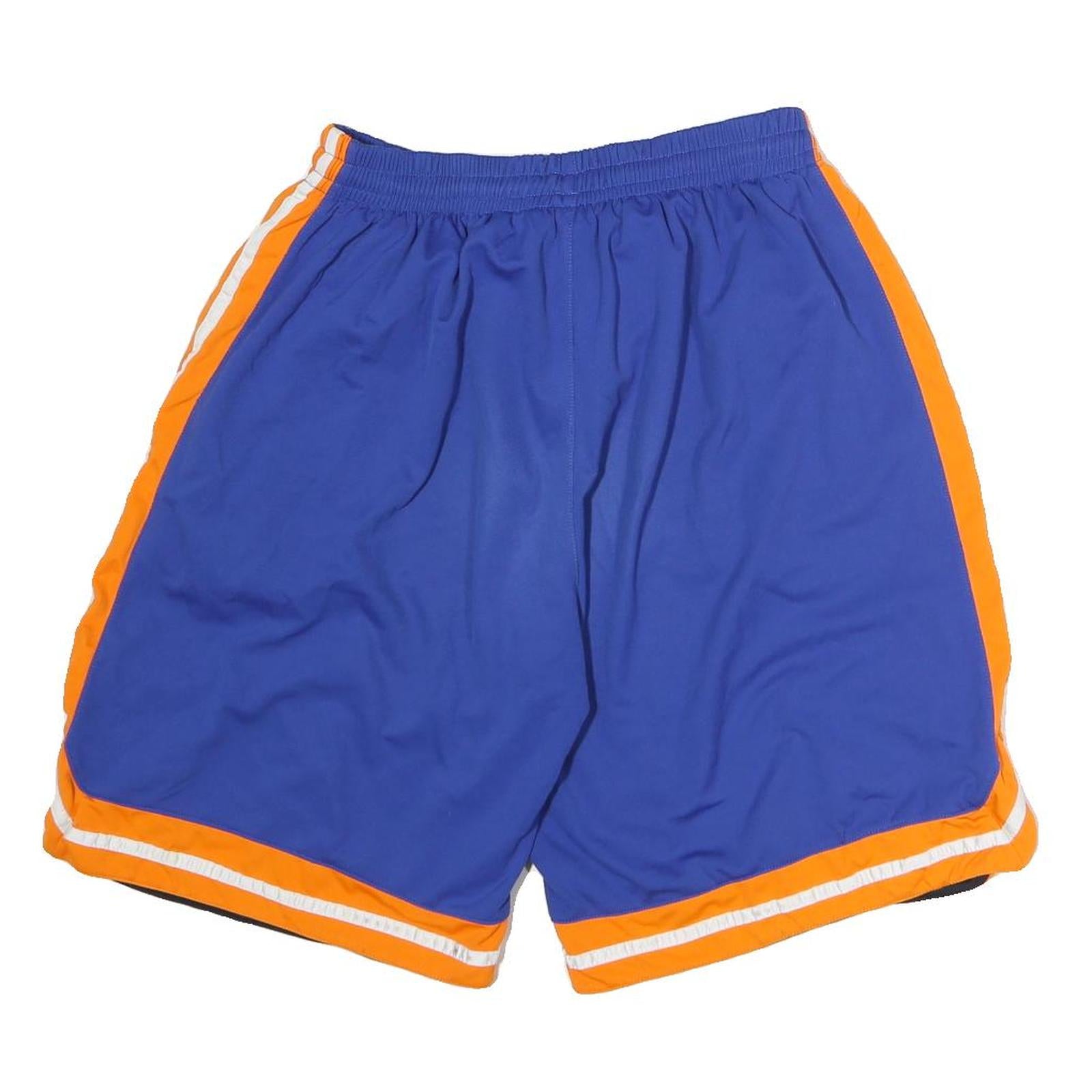 Mens Blue & Orange Sports Shorts Size M W28 Number 28 Casual Athletic Wear