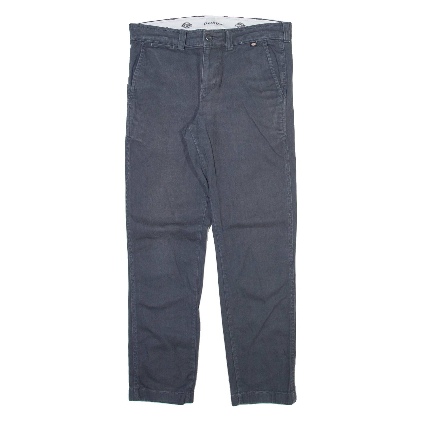 DICKIES Mens Trousers Grey Regular Straight W32 L29