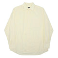 RALPH LAUREN Mens Cream Plain Shirt XS Cotton Blend Classic Fit Button Collar