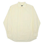 RALPH LAUREN Mens Cream Plain Shirt XS Cotton Blend Classic Fit Button Collar