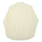 RALPH LAUREN Mens Cream Plain Shirt XS Cotton Blend Classic Fit Button Collar