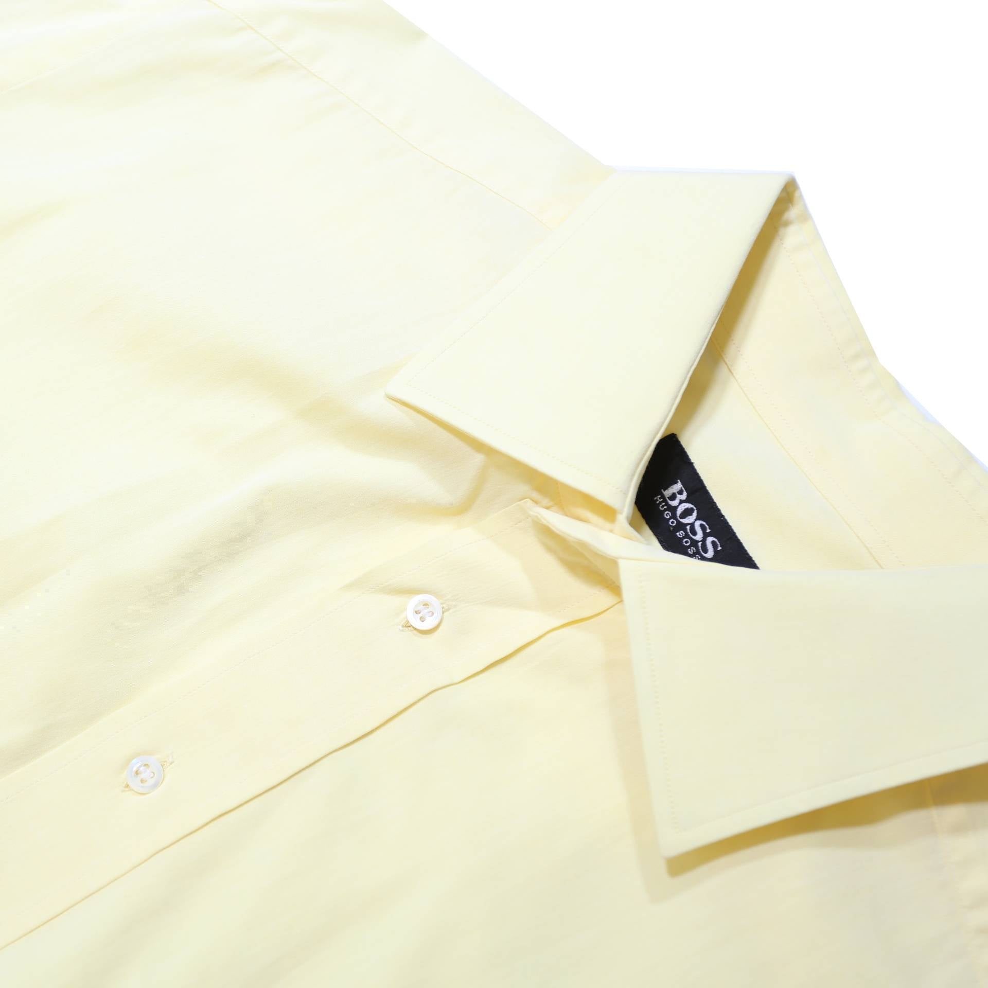 RALPH LAUREN Mens Cream Plain Shirt XS Cotton Blend Classic Fit Button Collar