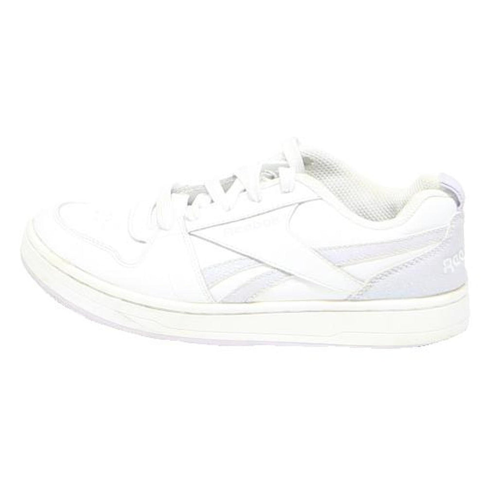 REEBOK Girls White Low Top Trainers Synthetic UK 2.5 Comfortable School Shoes