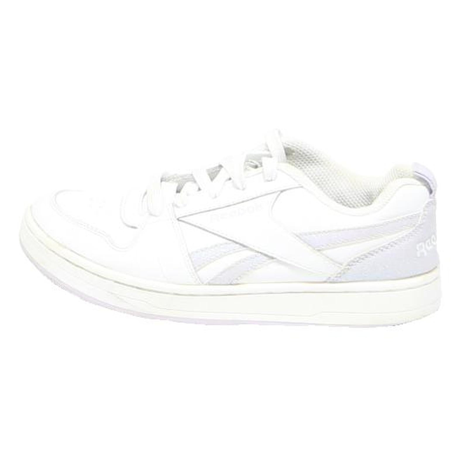 REEBOK Girls White Low Top Trainers Synthetic UK 2.5 Comfortable School Shoes