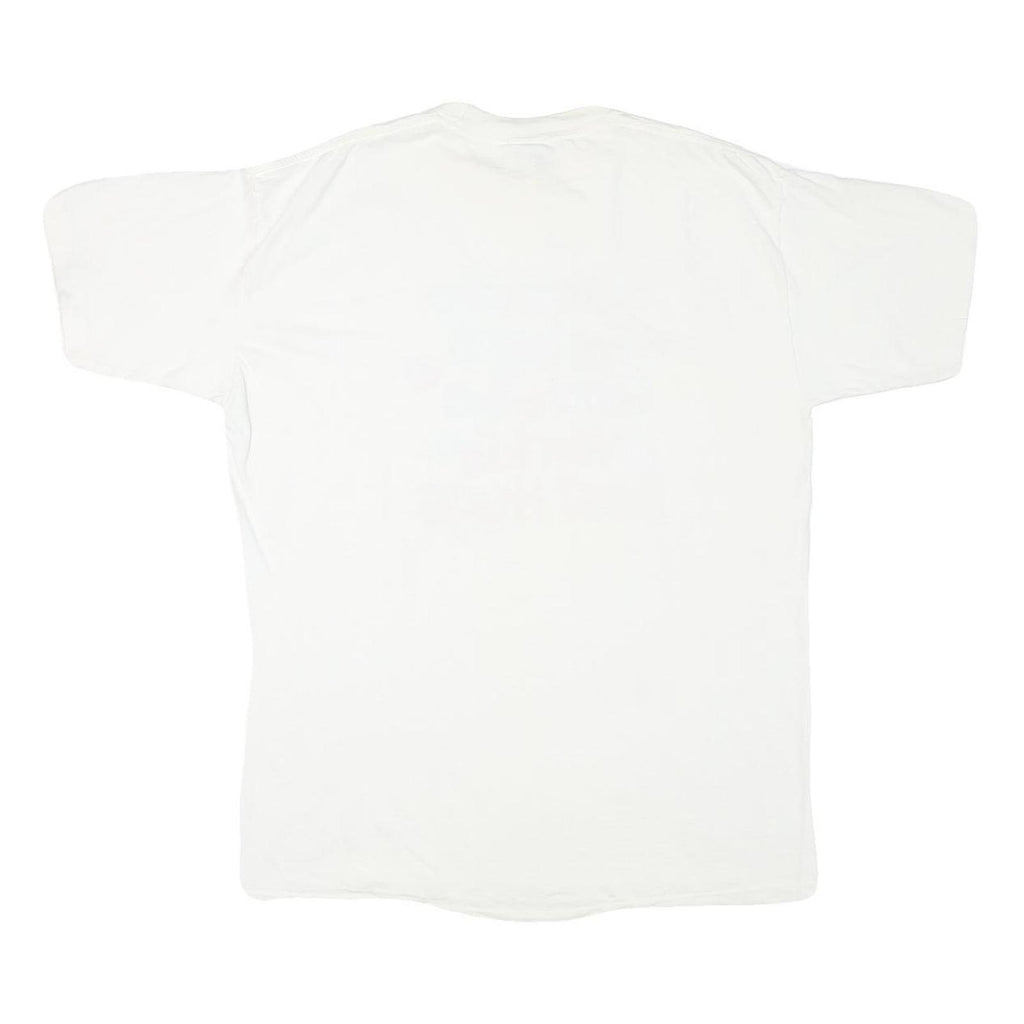 PEACOCK Mens White Grandfathers Give The Worlds Best Hugs Graphic T-Shirt XL