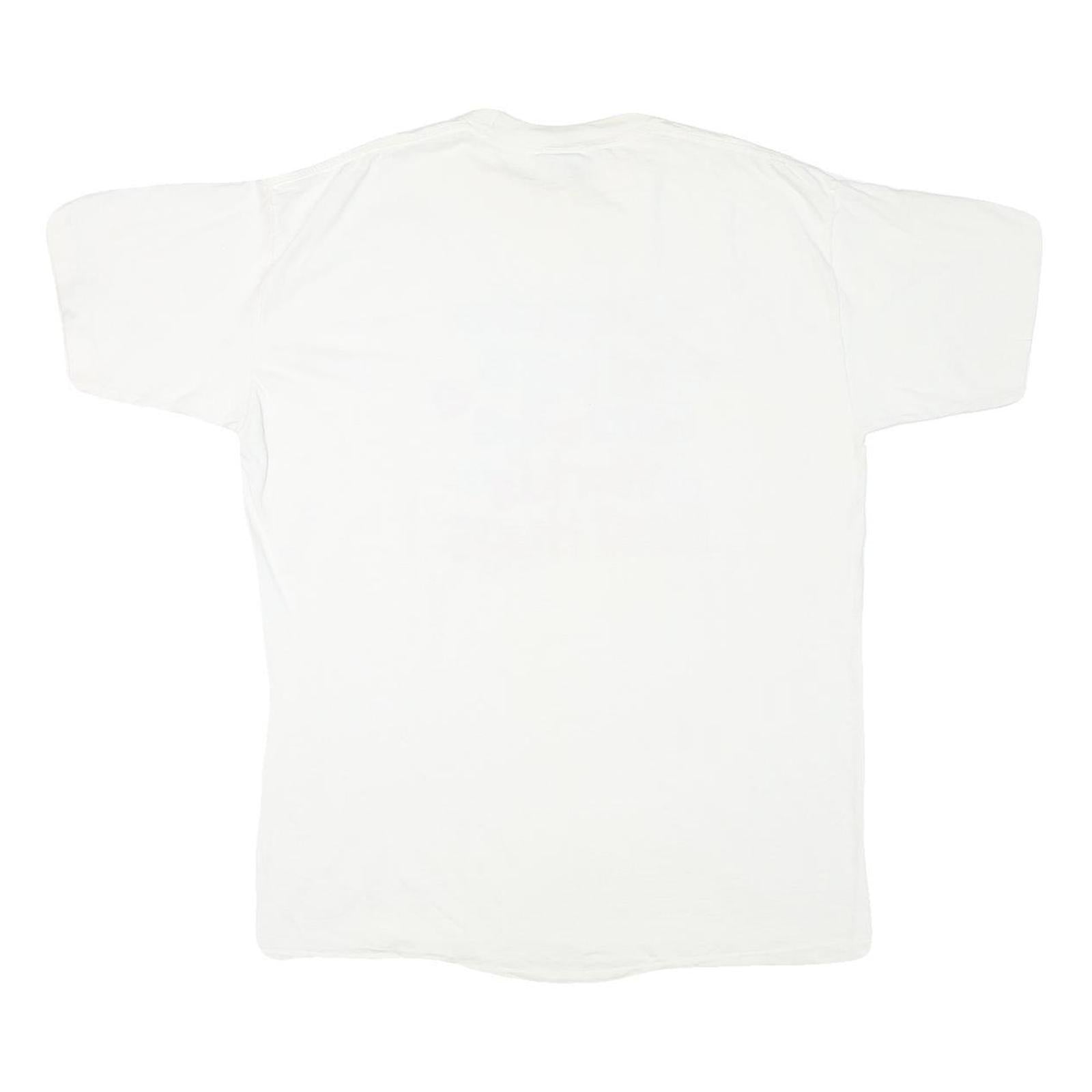 PEACOCK Mens White Grandfathers Give The Worlds Best Hugs Graphic T-Shirt XL