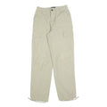 BAC Womens Relaxed Beige Cargo Trousers W25 L29 Cotton Blend Lightweight Zip