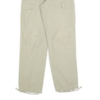 BAC Womens Relaxed Beige Cargo Trousers W25 L29 Cotton Blend Lightweight Zip
