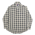 CHAPS RALPH LAUREN Mens Beige & Black Check Shirt L Casual Cotton Button-Down