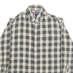 CHAPS RALPH LAUREN Mens Beige & Black Check Shirt L Casual Cotton Button-Down