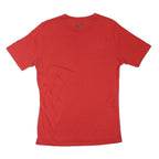 UNDER ARMOUR Mens Red Cotton Blend T-Shirt M Short Sleeve Crew Neck Performance