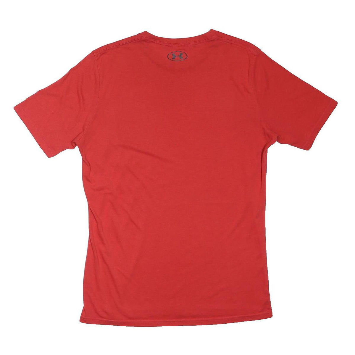 UNDER ARMOUR Mens Red Cotton Blend T-Shirt M Short Sleeve Crew Neck Performance