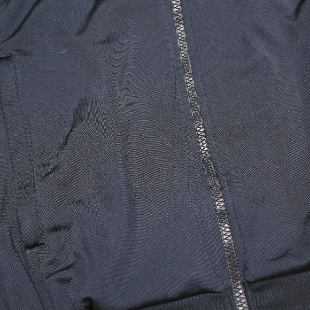 ADIDAS Mens Blue & Grey Athletic Jacket L Polyester Zip Track Sports Casual