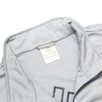 ADIDAS Mens Blue & Grey Athletic Jacket L Polyester Zip Track Sports Casual