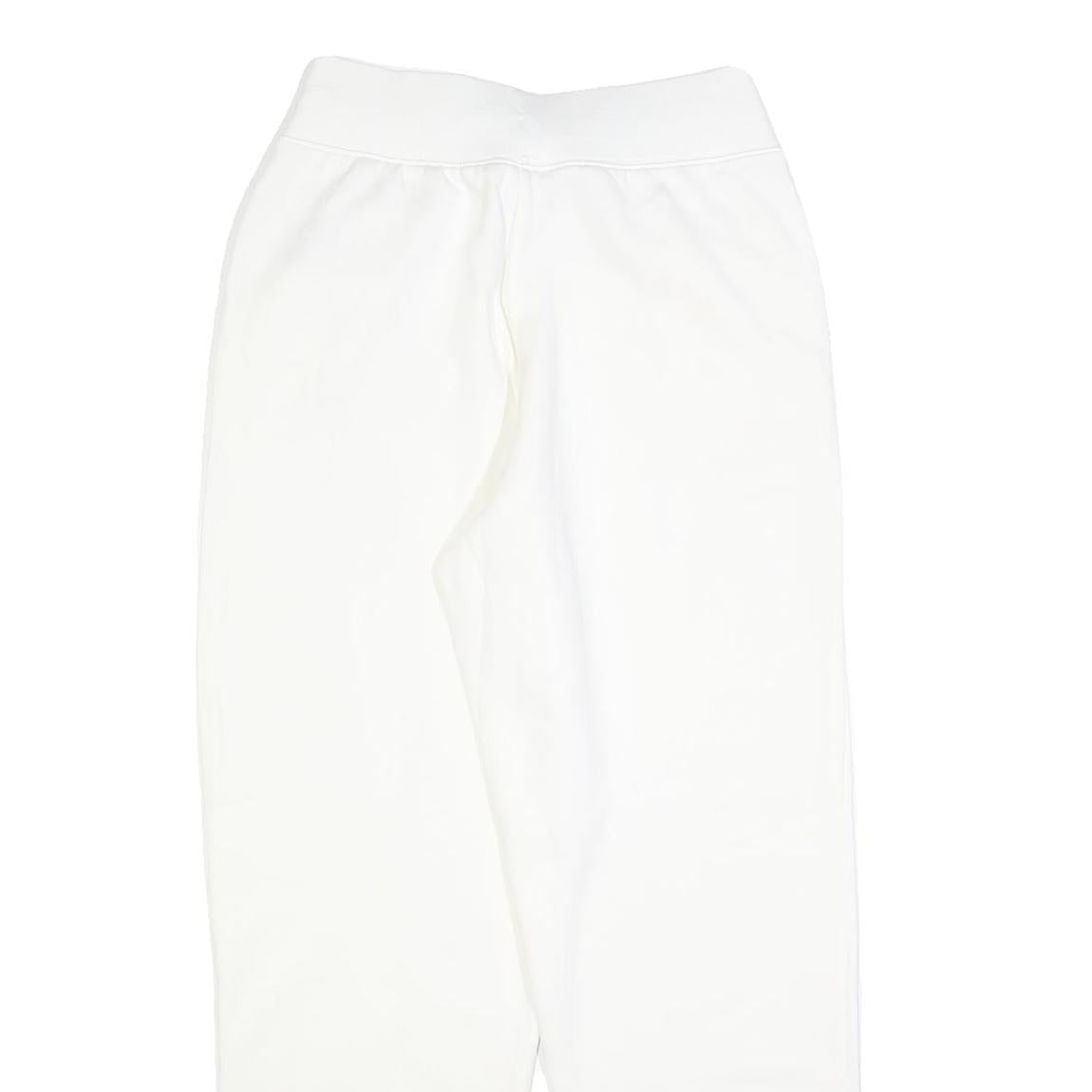 NIKE Mens Joggers White S W26 L28 Cotton Blend Regular Tapered Drawstring