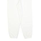 NIKE Mens Joggers White S W26 L28 Cotton Blend Regular Tapered Drawstring