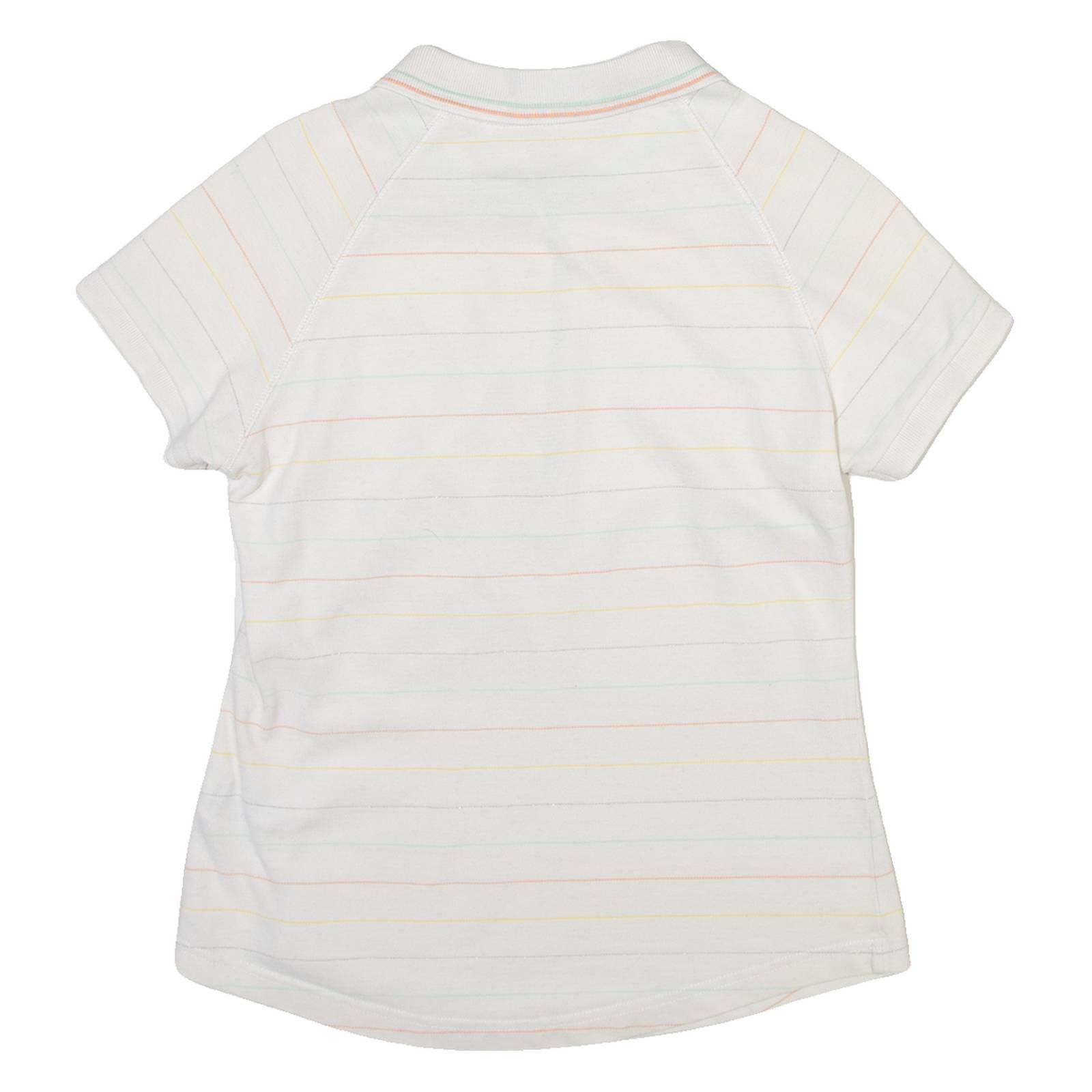 TED BAKER Womens Polo Shirt White Striped M