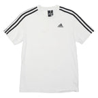ADIDAS Mens White & Black Classic T-Shirt XS Short Sleeve Crew Neck Sportswear