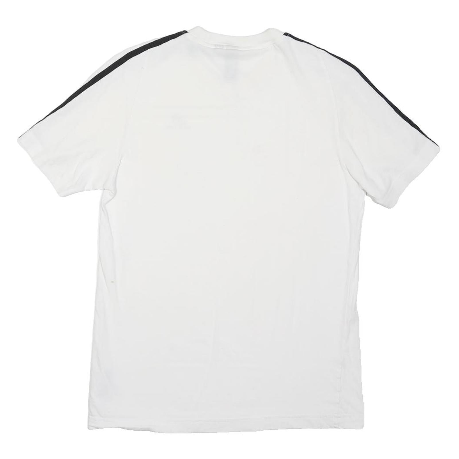 ADIDAS Mens White & Black Classic T-Shirt XS Short Sleeve Crew Neck Sportswear