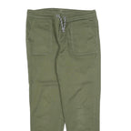BLUE MOTION Mens Cotton Blend Olive Regular Fit Drawstring Trousers W32 L28