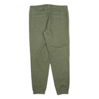 BLUE MOTION Mens Cotton Blend Olive Regular Fit Drawstring Trousers W32 L28