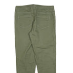 BLUE MOTION Mens Cotton Blend Olive Regular Fit Drawstring Trousers W32 L28