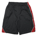 NIKE Mens Black & Red Sports Casual Polyester Blend S W28 Athletic Shorts