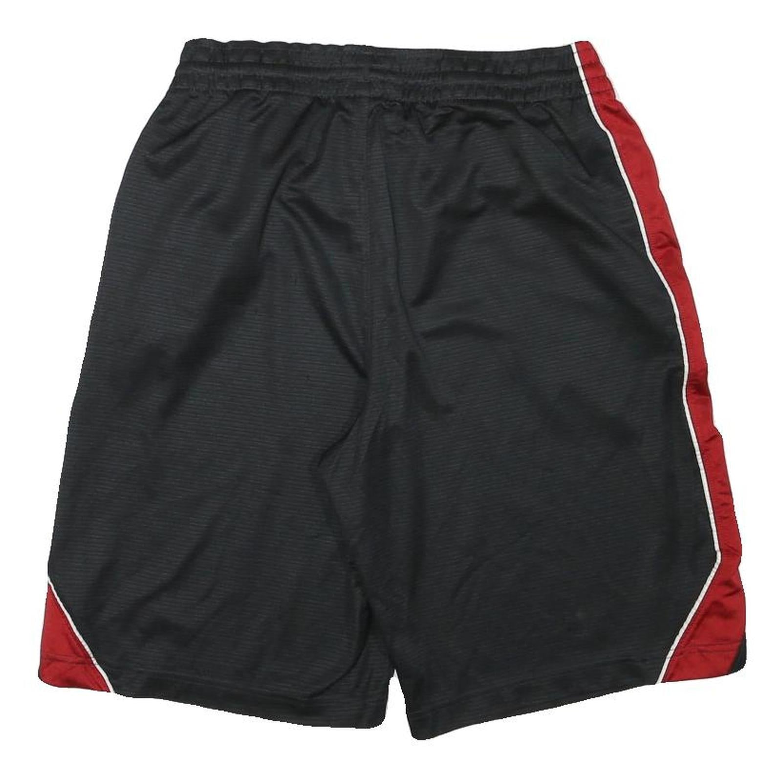 NIKE Mens Black & Red Sports Casual Polyester Blend S W28 Athletic Shorts