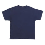 JERZEES Mens Navy Blue L Physical Education Graphic T-Shirt Short Sleeve Crew